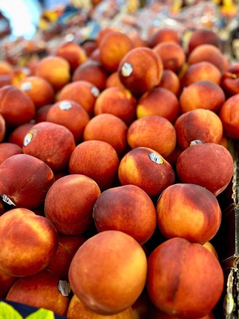 Fresh peaches