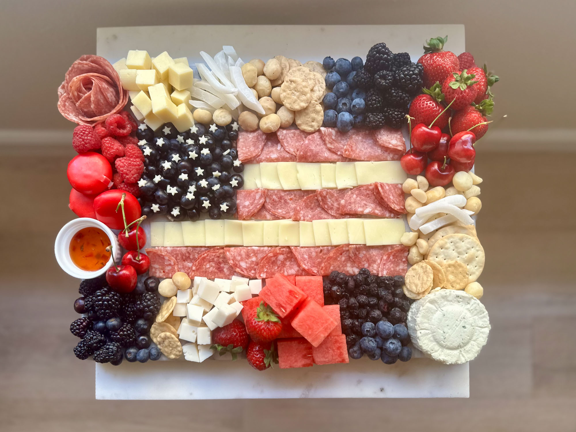 A Patriotic Charcuterie Board to Jazz Up July 4th
